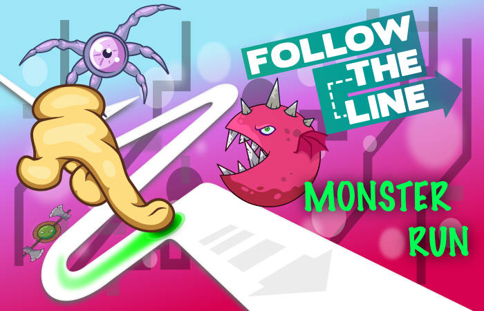Follow the Line - Monster Run